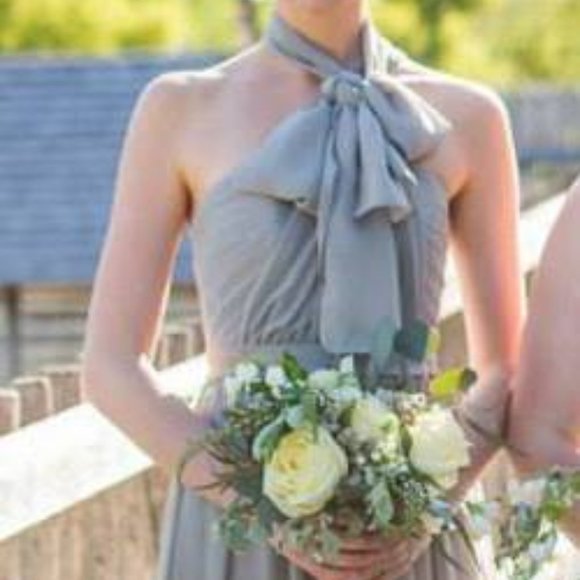 Multi-Way Sorella Vita Bridesmaid Dress - Platinum Grey - Picture 1 of 4